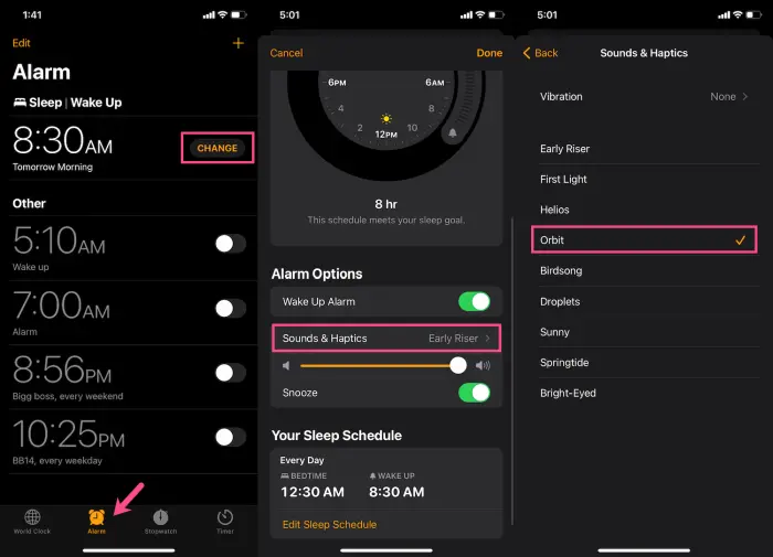 Cara Mengubah Alarm Waktu Tidur iPhone