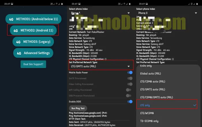 Force LTE Only Samsung A32
