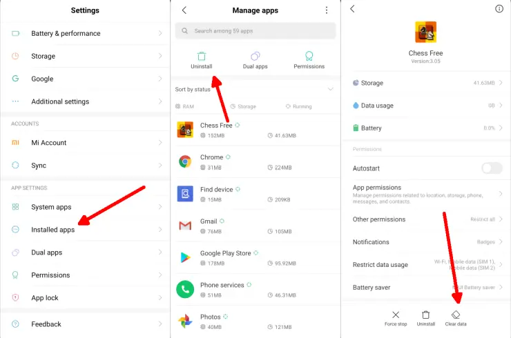 Hapus Aplikasi Xiaomi Lewat Pengaturan