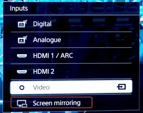 Mirroring Smart TV