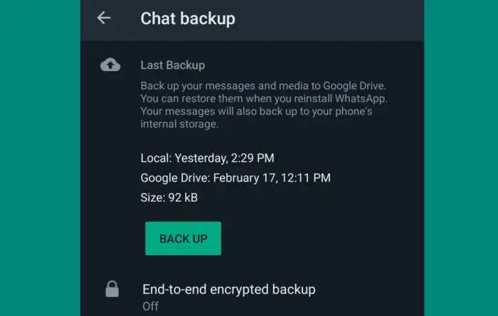 Mengembalikan Chat Wa Dari Cadangan
