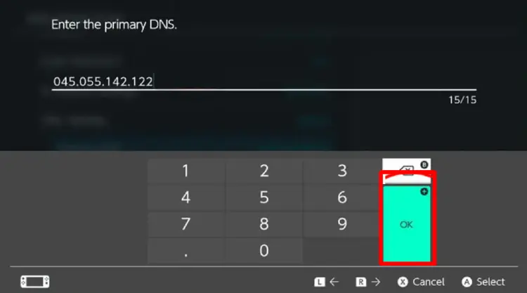 Primary DNS Nintendo Switch