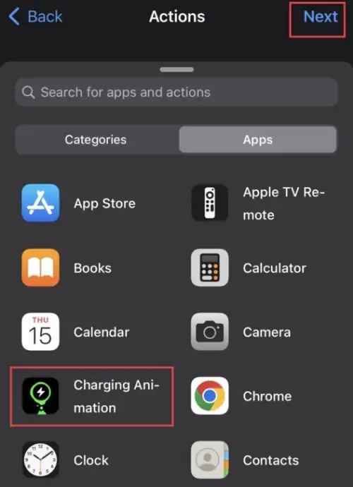 Pilih Charging Animation