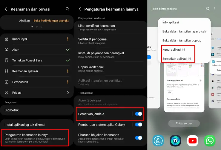 Cara Mengunci Aplikasi Samsung A12 Dengan Pin Windows