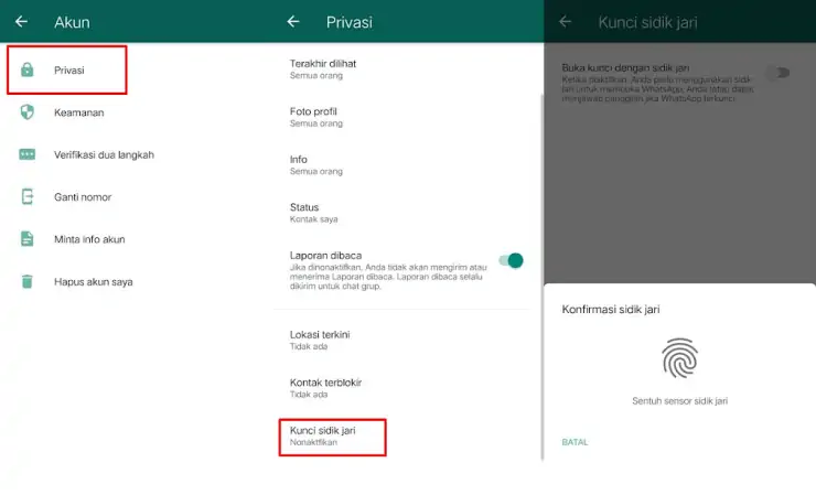 Cara Mengunci Aplikasi WA di Samsung A12 Dengan Sidik Jari