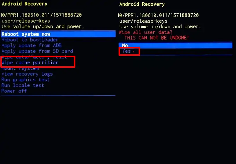 Hapus Cache Samsung via Recovery Mode