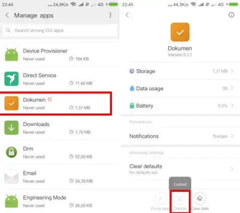 Aktifkan Dokumen di MIUI