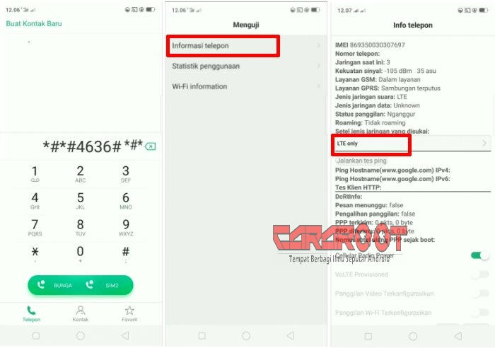 Cara Lock 4G OPPO A5s Lewat Kode
