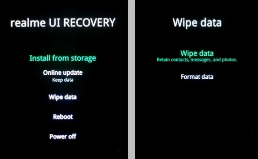 Hard Reset Realme C53 Melalui Recovery