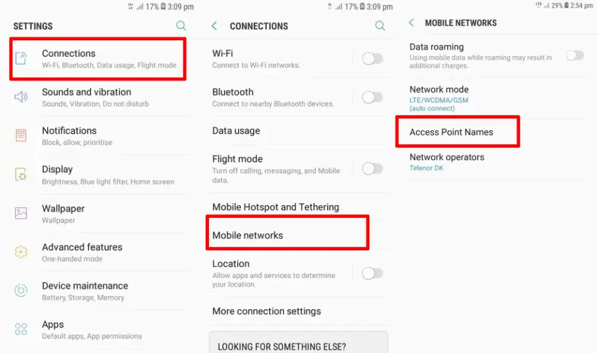 Setting APN Samsung J2 Prime