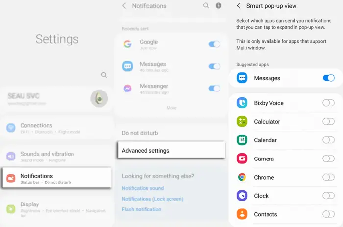 Split Screen Samsung Smart Pop View