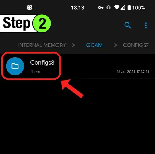 Buat Folder Configs
