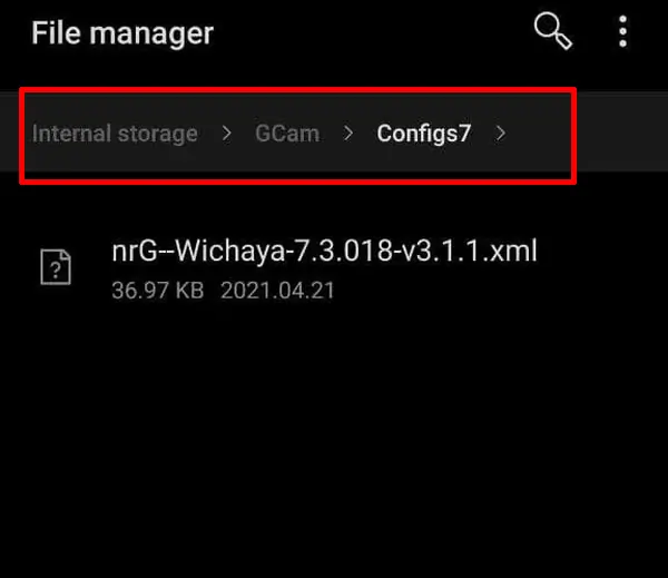 Buat Folder Configs