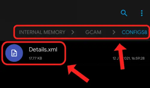 Folder Config Gcam Poco X3